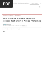 How To Create A Double Exposure Inspired Text Effect in Adobe Photoshop