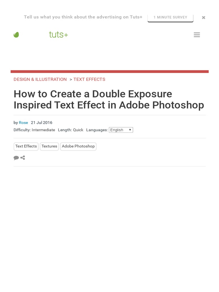 How To Create A Double Exposure Inspired Text Effect in Adobe Photoshop ...
