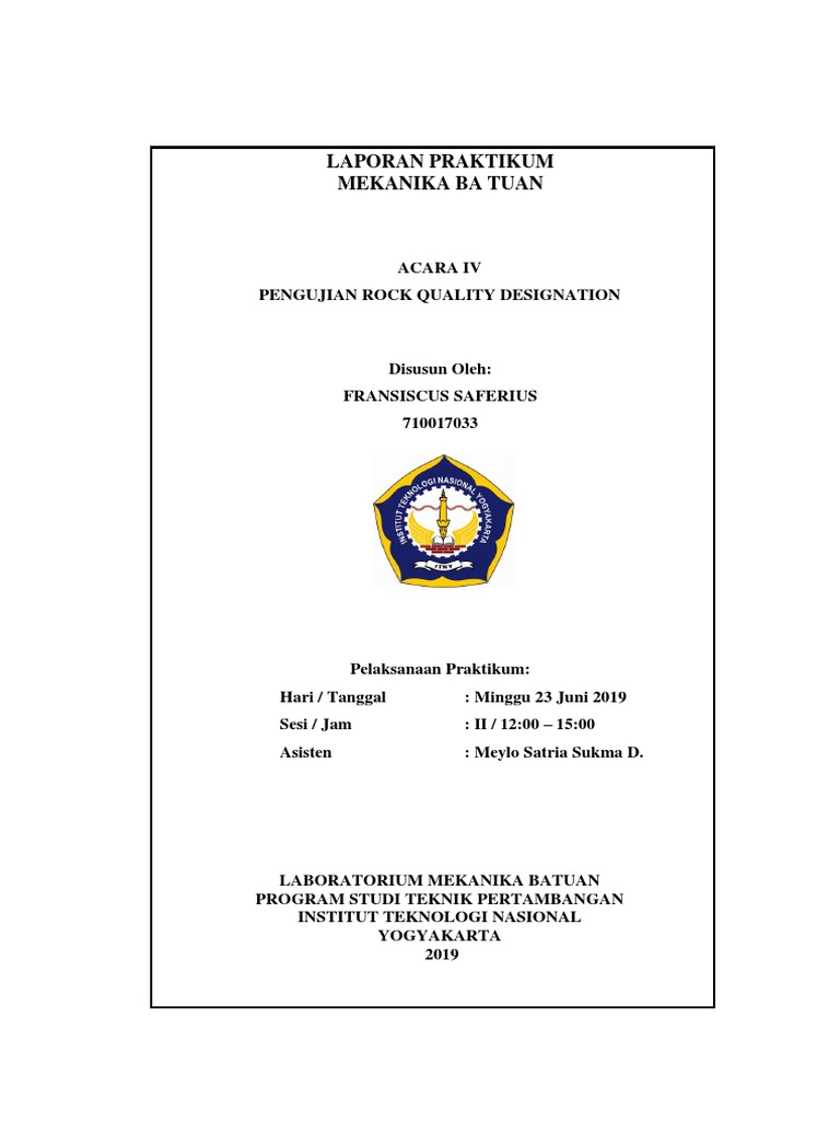 RQD Cover | PDF | Sains & Matematika | Teknologi & Rekayasa