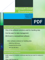 8 - MS Excel Environment & Working With Excel-1 PDF
