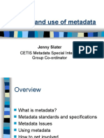Role and Use of Metadata: CETIS Metadata Special Interest Group Co-Ordinator