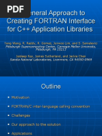 A General Approach To Creating FORTRAN Interface For C++ Application Libraries