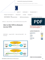 Site To Site VPN Vs Remote VPN