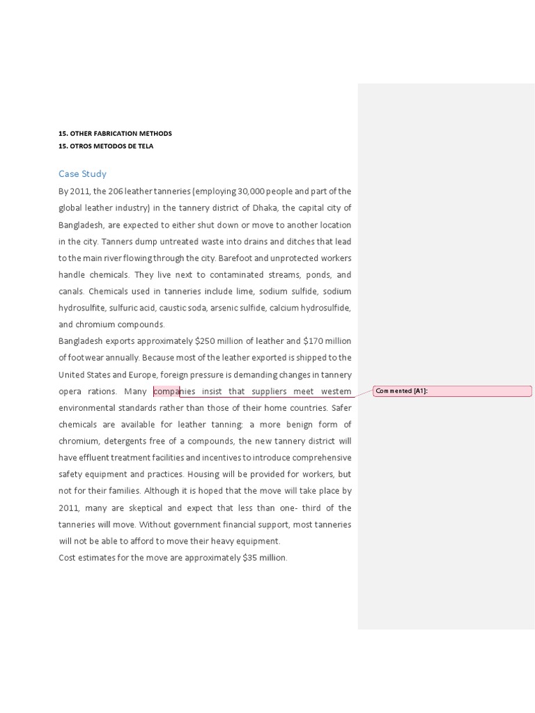 Textiles Kadolph 15 Otros Metodos de Tela PDF Leather Chemical