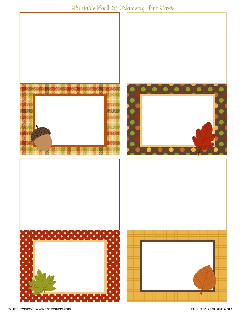 Free Thanksgiving Printables
