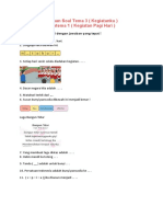 Latihan Soal Tema 3 (Kegiatanku) Subtema 1 (Kegiatan Pagi Hari)