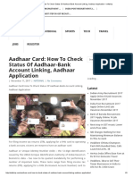 Aadhaar Card_ How to Check Status of Aadhaar-Bank Account Link