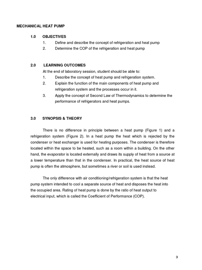 Mechanical Heat Pump | PDF | Heat Pump | Heat