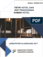 Statistik Hotel Dan Tingkat Penghunian Kamar Hotel Kabupaten Klungkung 2017