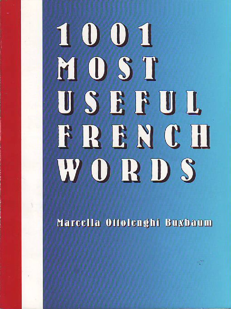 1001 Most Useful French Words PDF | PDF