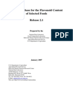 USDA Database for the Flavonoid Content