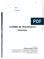 Catedra de Violoncello Programa William Molina Cestari PDF