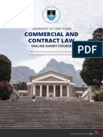 UCT Commercial and Contract Law Online Course