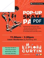 Curtin Pop Up Skate Park Poster 2019