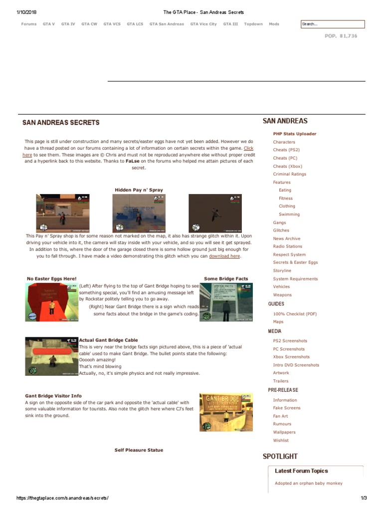 GTA San Andreas Cheat Codes, PDF, Leisure