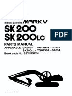 Kobelco SK200 SK200LC Excavator Parts Manual PDF
