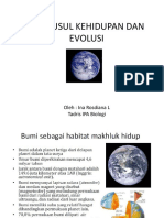 Asal Usul Kehidupan Evolusi Makhluk Hidup