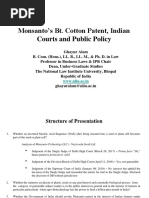 Monsanto Case Law Analysis For BALLB