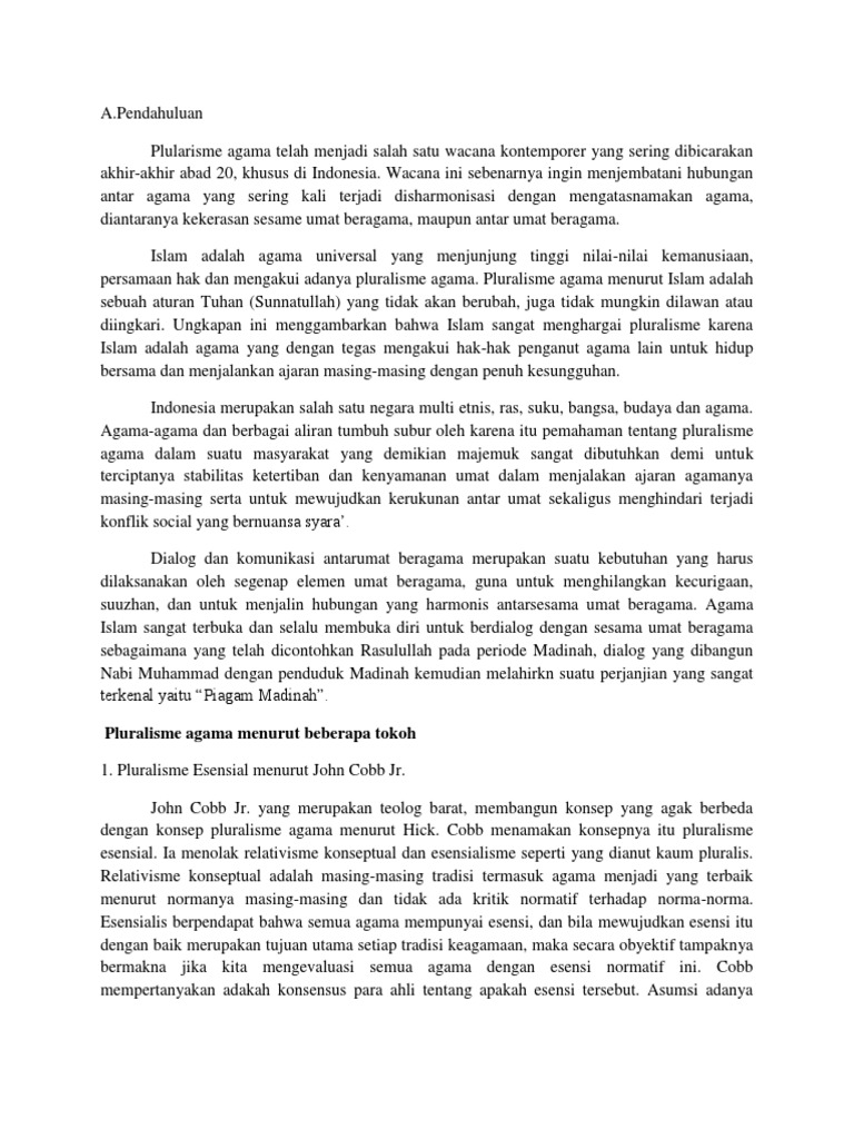 Pluralisme Agama Baru Pdf