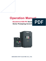Goodrive100 - PV Series Solar Pumping Inverter Operation Manual - V1.5