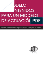 Un Modelo de Contenidos para Un Modelo de Actuación - Gide