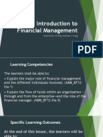 Introduction To Financial Management