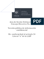 Acta 10 Ordinaria 2019 (Versión Pública)