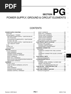Nissan X-Trail T30 Wiring Guide | PDF | Fuse (Electrical) | Vehicles