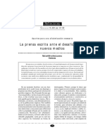 La Prensa Escrita Ante El Desafio de Los Nuevos Medios