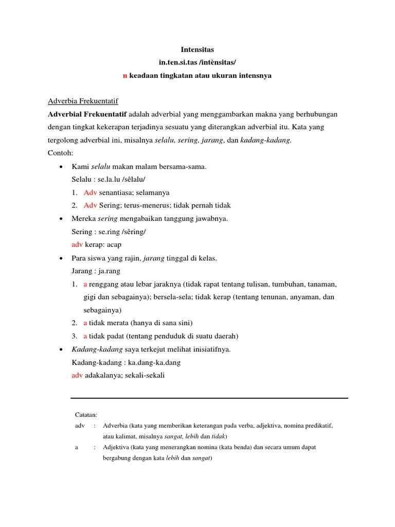 Intensitas Adverbia Frekuentatif Docx