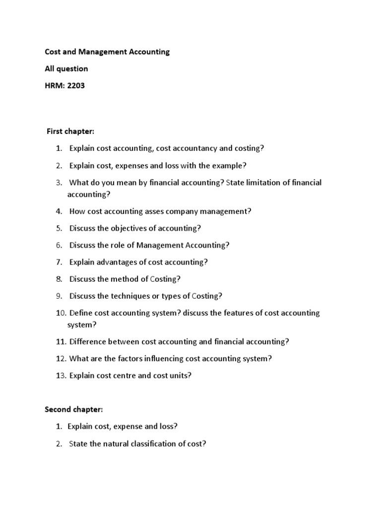 Cost and Management Accounting | PDF | Cost Accounting | Cost