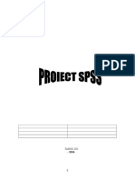 Proiect SPSS Analiza Date