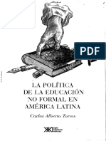 La Política de La Educación No Formal en América Latina