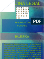 Traumatologia Forense - Arma de Fogo.