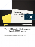 Common Misconceptions About The SOGIE Equality Bill