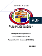 Ética y desarrollo profesional en la Universidad de Sonora