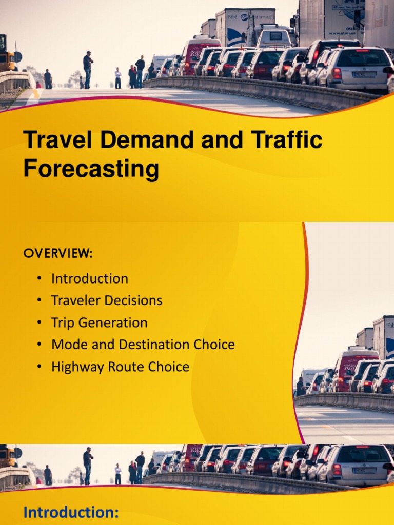 Traffic Demand And Traffic Forecasting Pdf Decision Making Traffic