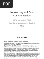 Networking and Data Communication MBA Sem II FMS MSU