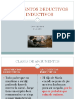 Argumentos Deductivos e Inductivos