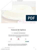 Cuscuz de Tapioca - Guia Da Cozinha