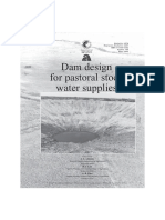 Dam design for stock water supplies