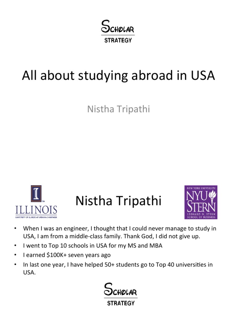 Study Abroad in the USA Guide | PDF | Learning