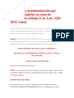 Alcances de La Indemnización Por Daños y Perjuicios en Casos de Accidente de Trabajo