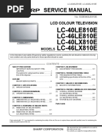 Sharp Lc-40le810e Lc-46le810e Lc-40lx810e Lc-46lx810e