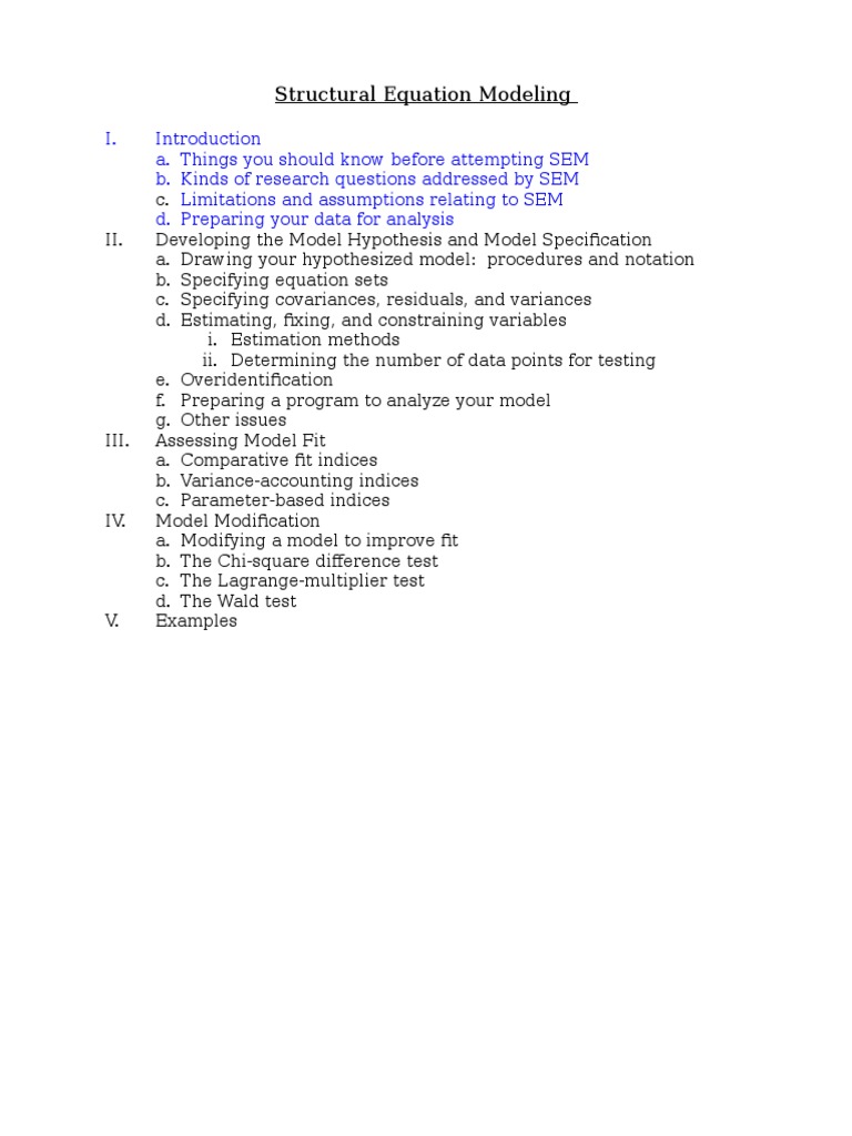 Understanding Structural Equation Modeling | PDF | Structural Equation ...