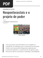 9 Neopentecostais e o Projeto de Poder - Le Monde Diplomatique