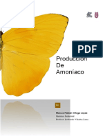 Producción de Amoníaco, Informe Alum. Marcos Fabián Ortega López Química Industrial
