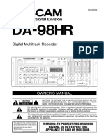 Tascam DA98HR Manual