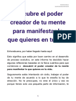 Descubre El Poder Creador de Tu Mente para Manifestar Lo Que Quieres en Tu Vida - ROSANNA BIGLIA QMM PDF