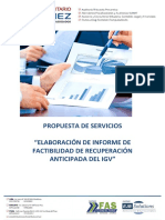 Propuesta de Servicios - Elaboración de Informe Tributario PDF
